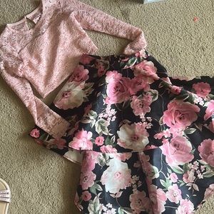 Girls 2 piece formal dress size 7